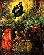 Theodore   Gericault l' assomption de la vierge oil painting artist